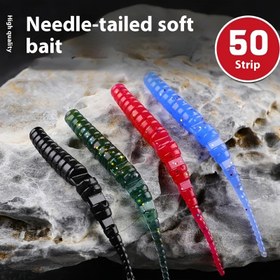 Resim 0.4G Yumuşak Yem, Güçlü Balık Çekimi İçin Tasarlanmış İğne Kuyruklu, Açık Hava Balıkçılığı İçin İdeal. 
