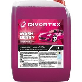 Resim Divortex WashBerry Ph Nötr Oto Şampuanı 4 Litre 