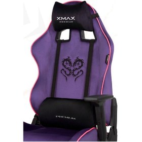 Resim Rio Balerion Terletmez Kadife Kumaş Mor Gaming Oyuncu Koltuğu -14 Mor 