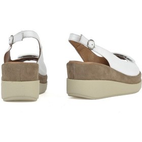 Resim Ziya, Kadın Hakiki Deri Topuklu Sandalet 151992z21010s Beyaz 151992z21010s 500 Beyaz 