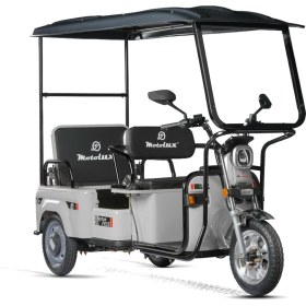 Resim Motolüx Fayton FX55 3 Tekerlekli Kabinli Elektrikli Motosiklet 72 V - 32 Ah Batarya 376 kg Taşıma Kapasitesi 