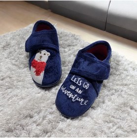 Resim Gezer Günlük Kışlık Yumuşak Taban Cırtlı Ortopedik Ayı Figürlü Panduf 