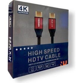 Resim Tenon 4K Hdmı Kablo 2.0 Hızlı 3D Altın Uçlu - 1,5 Metre 