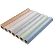 Resim Sones Pvc Taklit Kumaş Kendinden Yapışkanlı Duvar Kağıdı Su Geçirmez Kalın Duvar Çıkartmaları Tv Arka Plan Duvar Dekorasyonu Keten Duvar Kağıdı Boyut: 60cm X 3m Açık Gri A603 Diğer 