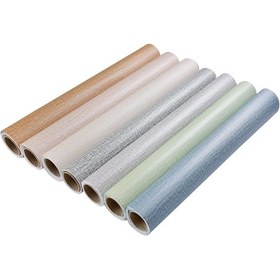 Resim Sones Pvc Taklit Kumaş Kendinden Yapışkanlı Duvar Kağıdı Su Geçirmez Kalın Duvar Çıkartmaları Tv Arka Plan Duvar Dekorasyonu Keten Duvar Kağıdı Boyut: 60cm X 3m Açık Gri A603 Diğer 
