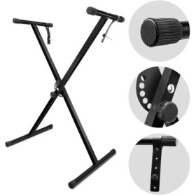 Resim Larkin KS10 Üst Kalite 7 Kademeli Klavye Org Sehpası (Sabitleme Kayışlı) 