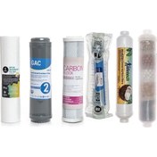 Resim Sulook Açık Kasa Su Arıtma Cihazlarına Uyumlu 6'lı Filtre Seti 10 Aşamalı Lg Membranlı 
