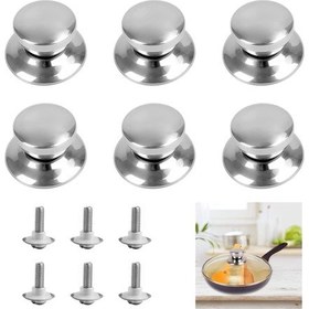 Resim 6 ad Tencere Tava Sahan İçin Tepe Kulp Tutaç Sap Paslanmaz Çelik 