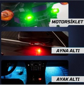 Resim Kumandalı Çakarlı Şarjlı 7 Renk Ve 20 Modlu Mini Led Işık Drone M 