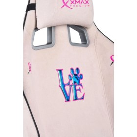 Resim / Rio Plus Balerion Love Serisi Terletmez Kadife Kumaş Pembe Gaming Oyuncu Koltuğu / 120 kg Taşır 