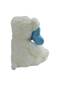 Resim Sevimli Peluş Kalpli Balonlu Ayıcık Uyku Arkadaşım 30 Cm Mavi 