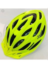 Resim Sway Neon Renk Bisiklet Kask (Hediyeli) 