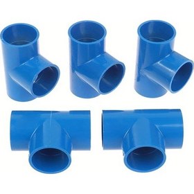 Resim Willowhaven 5 Adet Mavi T Bağlantı Pvc Su Hortumu Tesisat Bahçe Sulama 