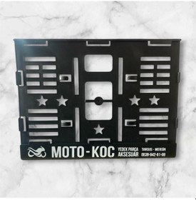 Resim Motosiklet Plakalık Plastik 