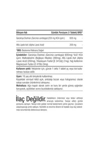 Resim Canfeza Sezgin Metabloc Garsiniya Eki Alfa Lipoik Asit 