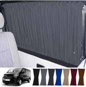 Resim Oto Pandami Renault Trafic 2015+ Uyumlu Gri Raylı Oto Perde Takımı 