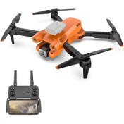 Resim Samdoo Kırmızı P12 Katlanabilir Drone - 4k Tek Kameralı Manuel Ayar Tek Pil Versiyonu, Dahili Batarya, 100m Kumandalı Uçuş 