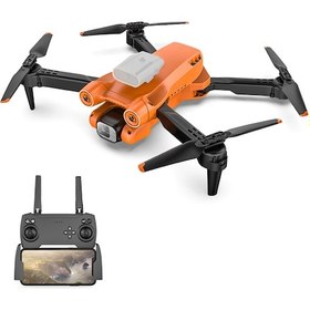 Resim Samdoo Kırmızı P12 Katlanabilir Drone - 4k Tek Kameralı Manuel Ayar Tek Pil Versiyonu, Dahili Batarya, 100m Kumandalı Uçuş 