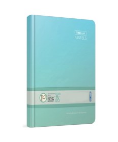 Resim The Book Pastel 17x24 160 Yaprak 4 Bölmeli Sert Kapak Ciltli Defter 3048 Çizgili Yeşil Pastel Yeşil 