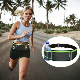 Resim Unisex Reflektif Ayarlanabilir Bel Çantası - Büyük Kapasiteli Ultra İnce Koşu Kemeri, Fermuarlı Kapatma, Neon Detaylar ve File Cepler ile Yürüyüş, Seyahat, Spor İçin - Güvenli Eller Serbest Telefon Tutucu (Gri), Şık Bel Çantası, Artırılmış Görünürlük Malzemesi 