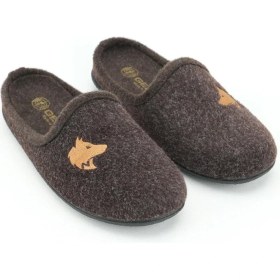 Resim Gezer 15342 Erkek Kışlık Çıkarılabilir Keçe Taban Ev Halı Terliği 