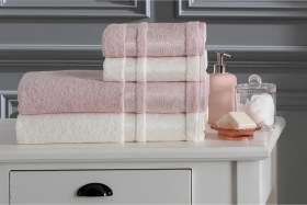 Resim Özdilek Dori Havlu Seti Best Set Hamam Takımı Pudra-krem Çok Renkli 