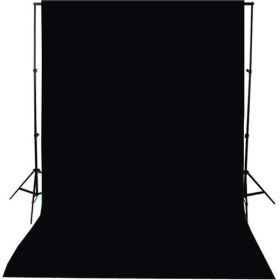 Resim Greenbox A+ KALİTE-black screen-siyah fon perde (2x3m) +FON STANDI 