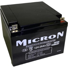 Resim Micron 12V 28 Ah Mıcron Kuru Bakımsız Akü 