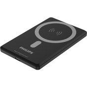 Resim Philips MagSafe Powerbank,5000mAh,Kablosuz Hızlı Şarj,15W,Li-Po,Korumalı Şarj,Güçlü Mıknatıs,DLP9702C 