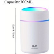 Resim Cloud011 Renkli Bardak Gri Kompakt Araç Mini Nemlendirici Aromaterapi Işıklı 