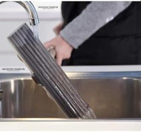 Resim Süper Sıkmalı Yılın Temizlik Seti Mikrofiber Sünger Başlıklı Kelebek Mop Pratik Paspascı 