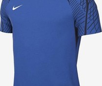 Resim Nike M Dri-FIT Strike23 Top SS DR2276-463 Mavi Erkek Antrenman Tişörtü 