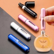 Resim 5ml Mini Basınçlı Sprey Seyahat Taşınabilir Sprey Parfüm Şişesi Yuvarlak Başlık ve Alt Dolum ile 