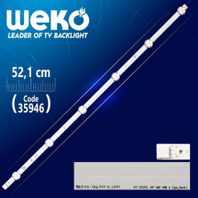 Resim Weko 35946\u002F35947-TK V17 VESTEL 49\ UHD VNB A TYPE_REV0.1 6 LEDLİ 52.1 CM=Tek Adet Satılmaktadır-- 