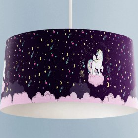 Resim Talia Home Unicorn Desenli Çocuk Odası Sarkıt Avize 