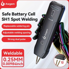 Resim Taşınabilir el tipi nokta kaynak makinesi, mini ev tipi 18650 lityum pil DIY kaynak seti 