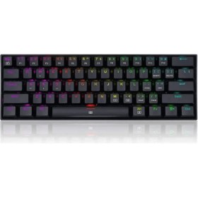 Resim Redragon K630-RGB Blue Swıtch Kablolu Mekanik Gaming q klavye siyah 