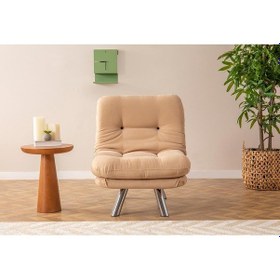 Resim Pafu Hippo Yataklı Tekli Koltuk - Krem Krem 