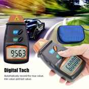 Resim DT2234 C+ Mini Lazer Takometre - Temassız, Dijital Ekran, Yüksek Hassasiyetli (0.01), Pille Çalışan, Kral Günü için Takometre 