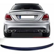 Resim Mercedes w205 bagaj üstü spoiler amg 2015+ c180 siyah boyalı 