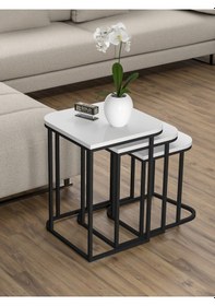 Resim Kitaplık Çiçeklik 6 Raflı Ceviz Çok Amaçlı Stand Altı Bölmeli 160 30 43 Beyaz 