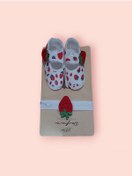 Resim Defne Kız Bebek Meyveli Fiyonklu Patik Ve Bandana Takım 