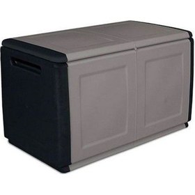 Resim Viagardenia Plastik Bahçe Sandığı 96X53X57Cm Gri/Siyah Cb2/N Diğer 