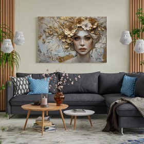 Resim Altın Büyük Taç - 120x80 ( Çok Satan ) 