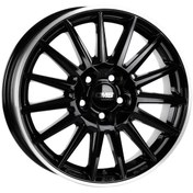 Resim CMS-1264-01 6.0x15"-4x100 ET40 60.1 Diamond Rim Black Gloss Jant (4 Adet) 