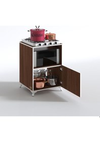 Resim Kenzlife ocak dolabı revbahar cvz 85*60*56 hazır mutfak klasik set üstü ocak için arkalıksız 