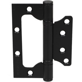 Resim System Mat Siyah 10 cm 3 mm Kelebek 2 Bilyalı Menteşe (SH102 AL6 ) 