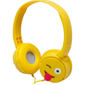 Resim Go İthalat KT-3156 3.5MM JACKLI KULAKÜSTÜ KABLOLU EMOJİ KULAKLIK (3731) 