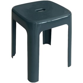 Resim Saban Tabure Sağlam Plastik Kırılmaya Dayanıklı Bahçe, Balkon ,banyo Gri 