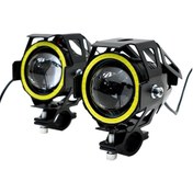 Resim Motosiklet Led Sis Farı Mercekli 2 Adet Uzun Kısalı 